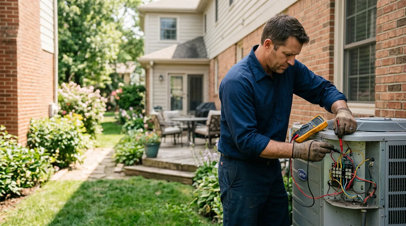 HVAC technician working near Litchfield, CT